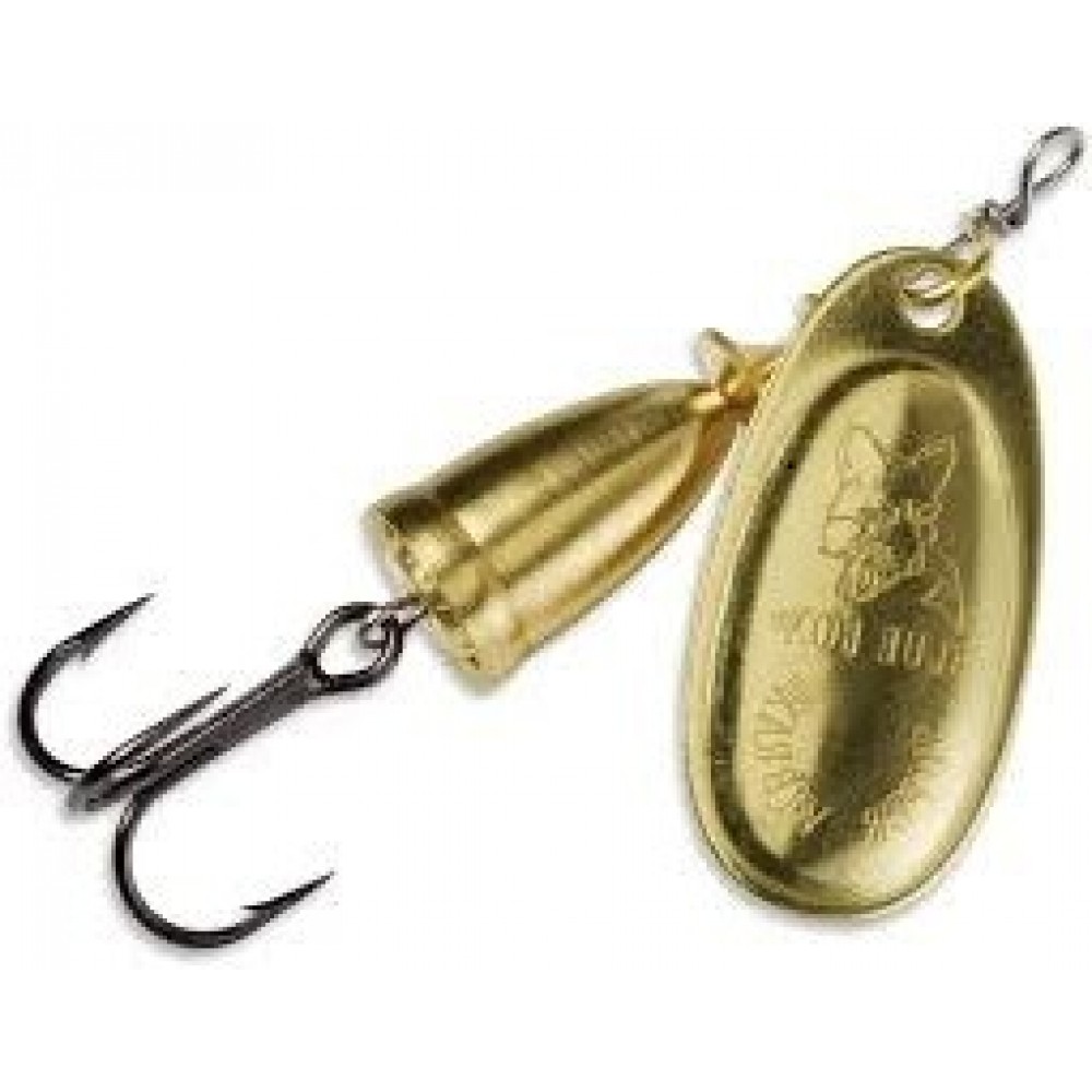 Vibrax Mid Depth Blue Fox Gold Super Spinner - Str 2