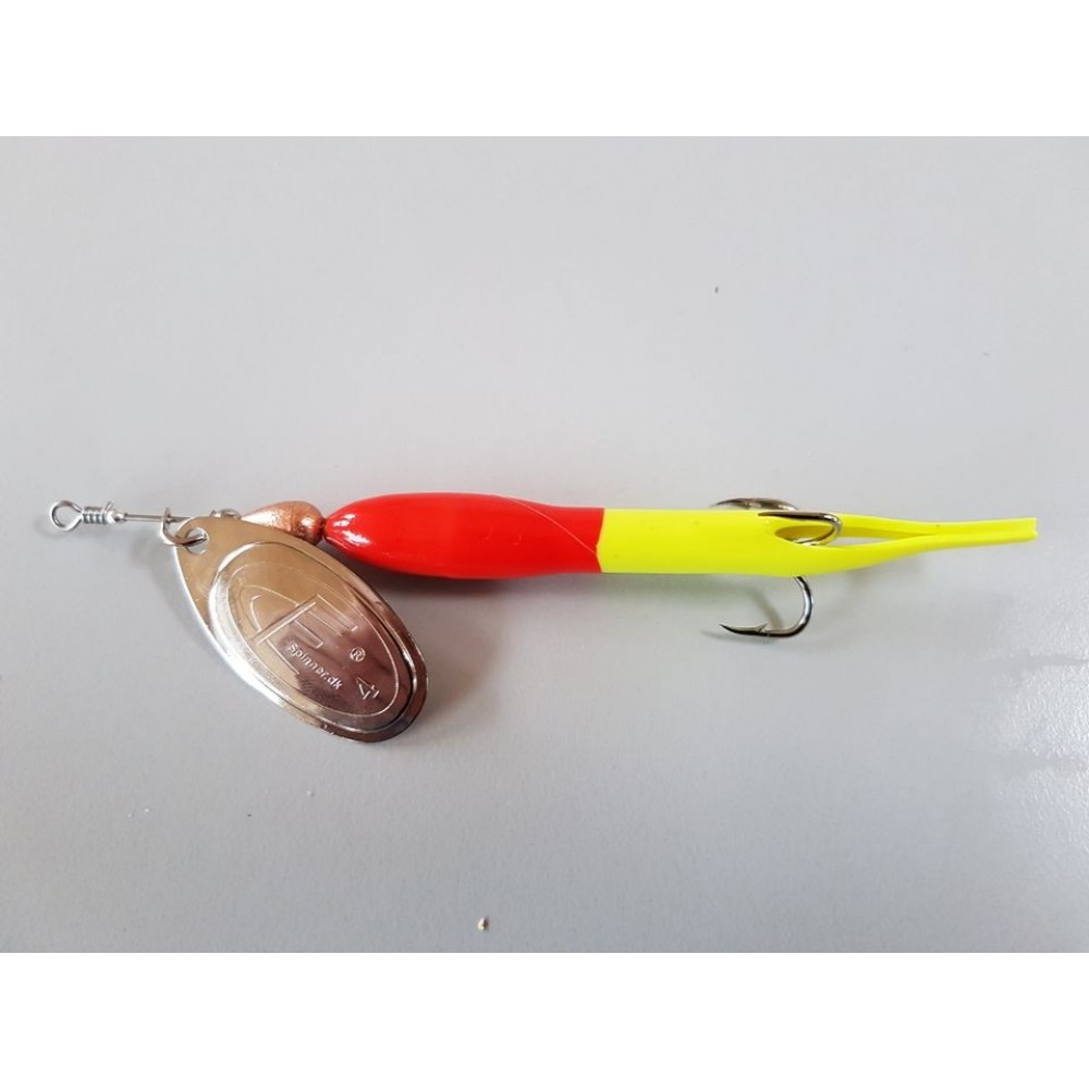 FC Spinner Downstream Rød/Fluogul 19 gram