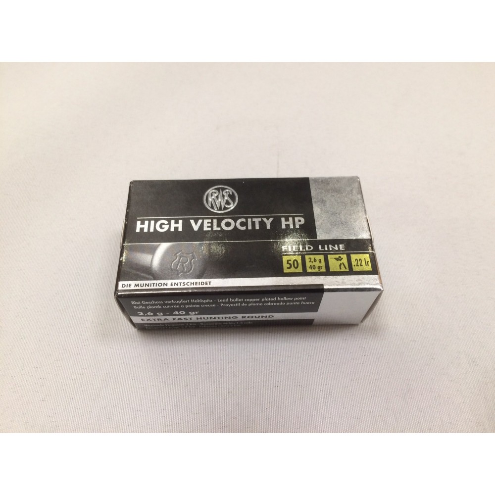 RWS High Velocity .22 lr HP (50 stk)