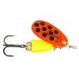 Vibrax Mid Depth Blue Fox Hot Orange / Sort Super Spinner - Str 2